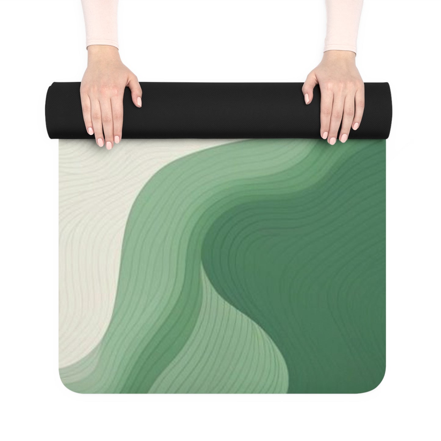 Non-Slip Rubber Yoga Mat — Microfiber Suede Top | 24" x 72"