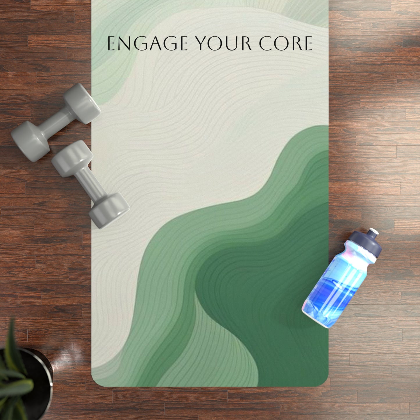 Non-Slip Rubber Yoga Mat — Microfiber Suede Top | 24" x 72"