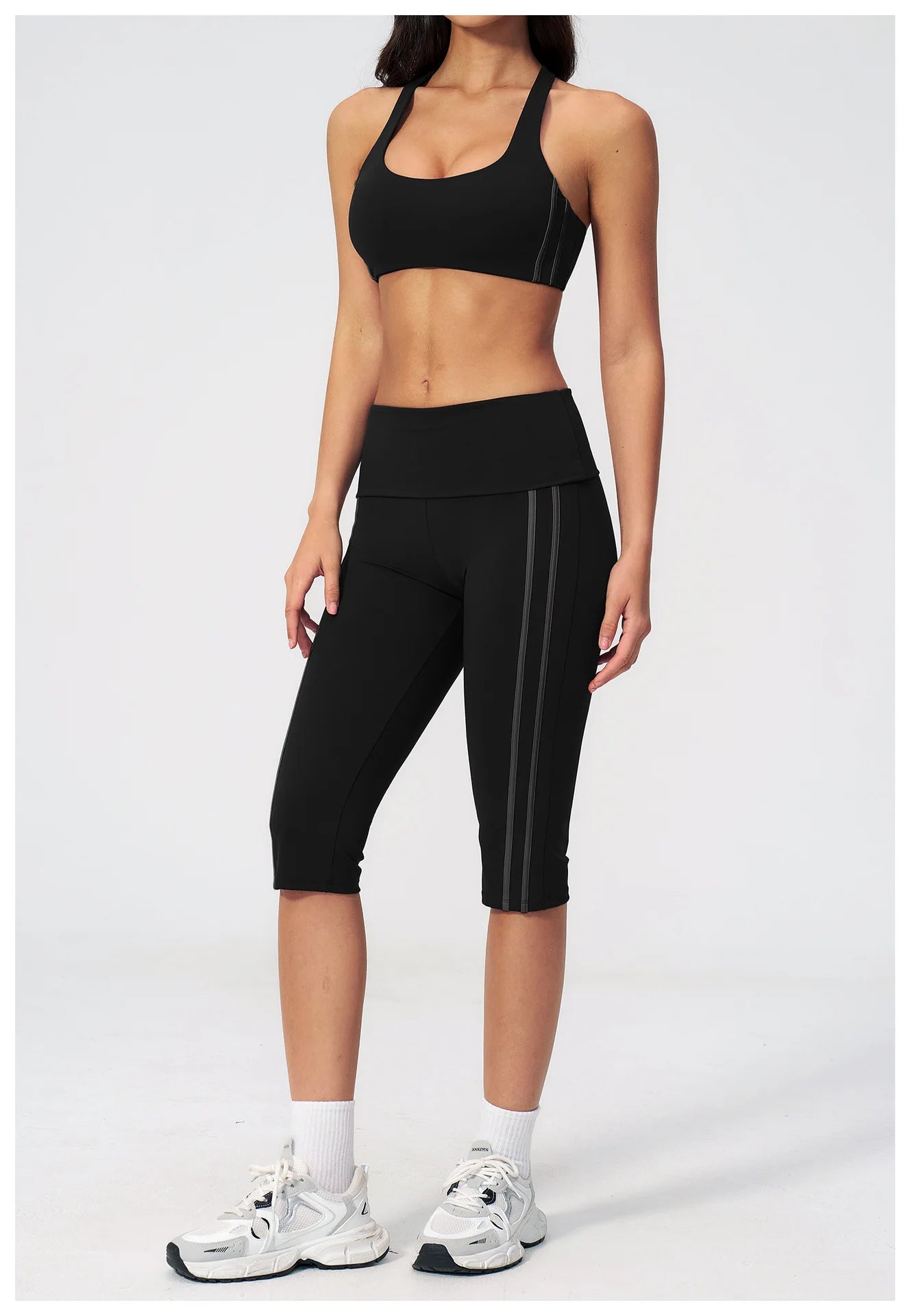 Women's Yoga Tracksuit Set — Capri Pants & Matching Top