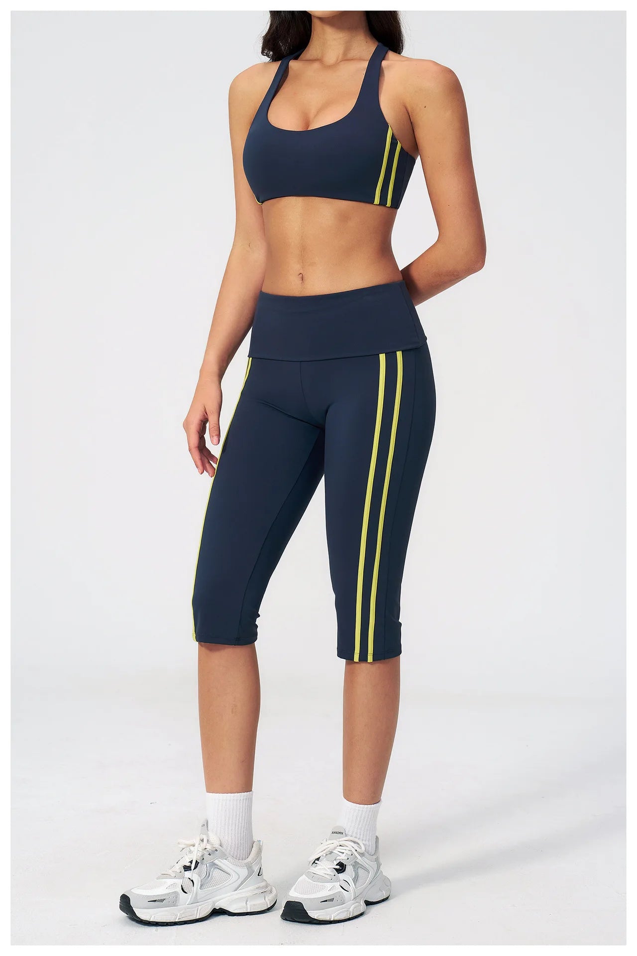 Women's Yoga Tracksuit Set — Capri Pants & Matching Top