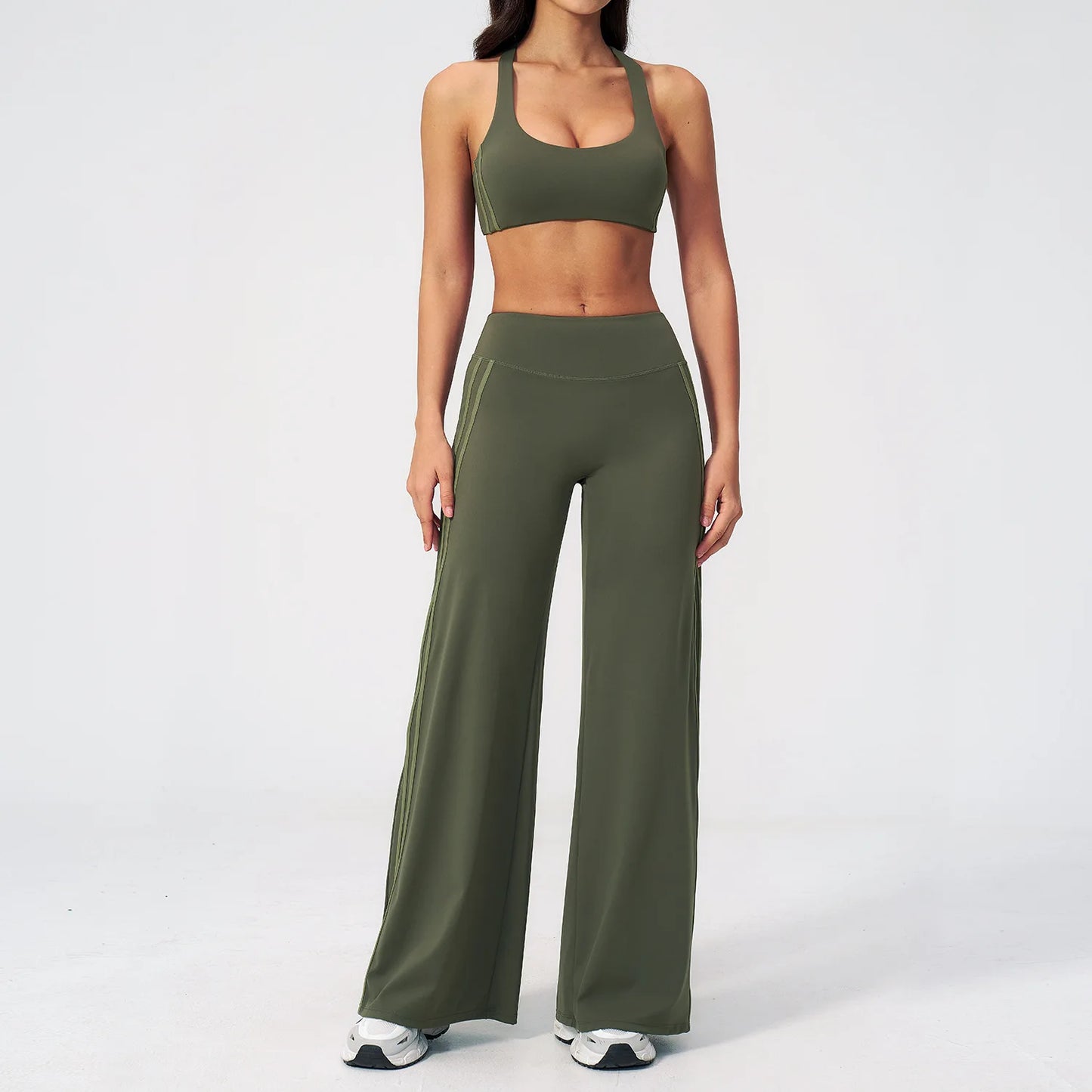 Women's Yoga Tracksuit Set — Capri Pants & Matching Top