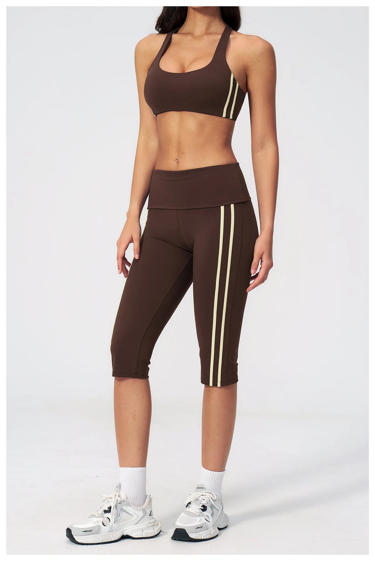 Women's Yoga Tracksuit Set — Capri Pants & Matching Top