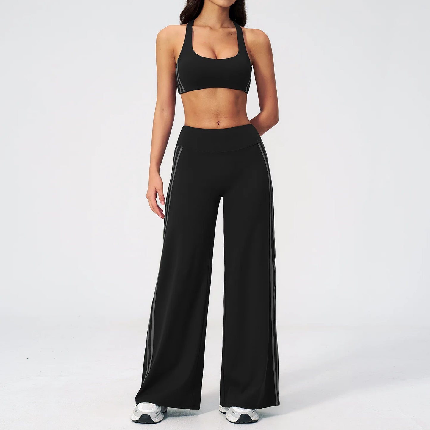 Women's Yoga Tracksuit Set — Capri Pants & Matching Top