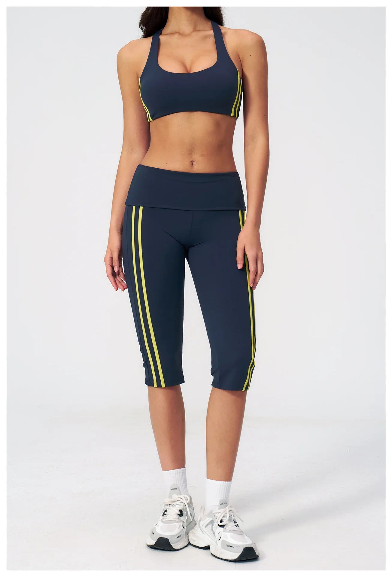 Women's Yoga Tracksuit Set — Capri Pants & Matching Top