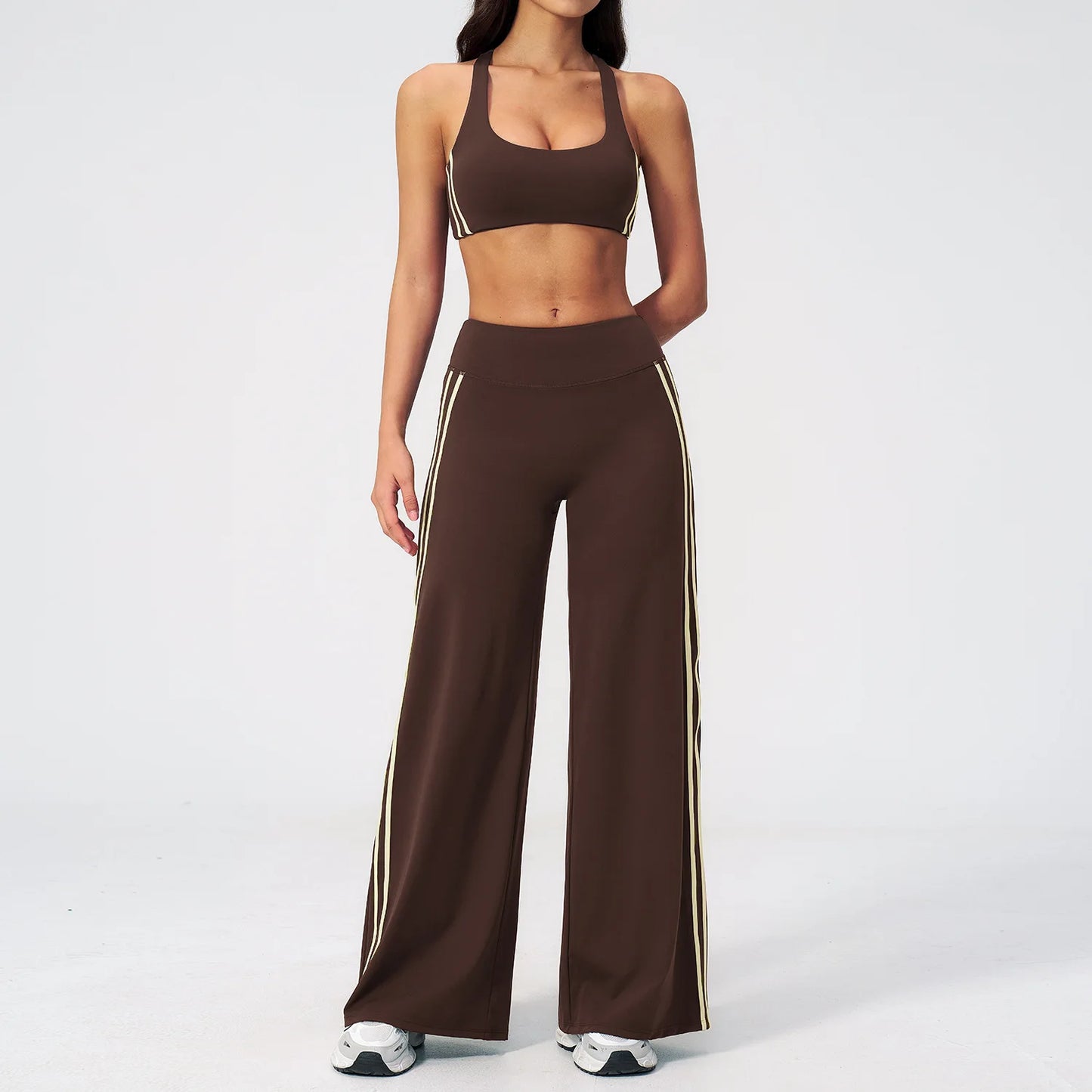 Women's Yoga Tracksuit Set — Capri Pants & Matching Top