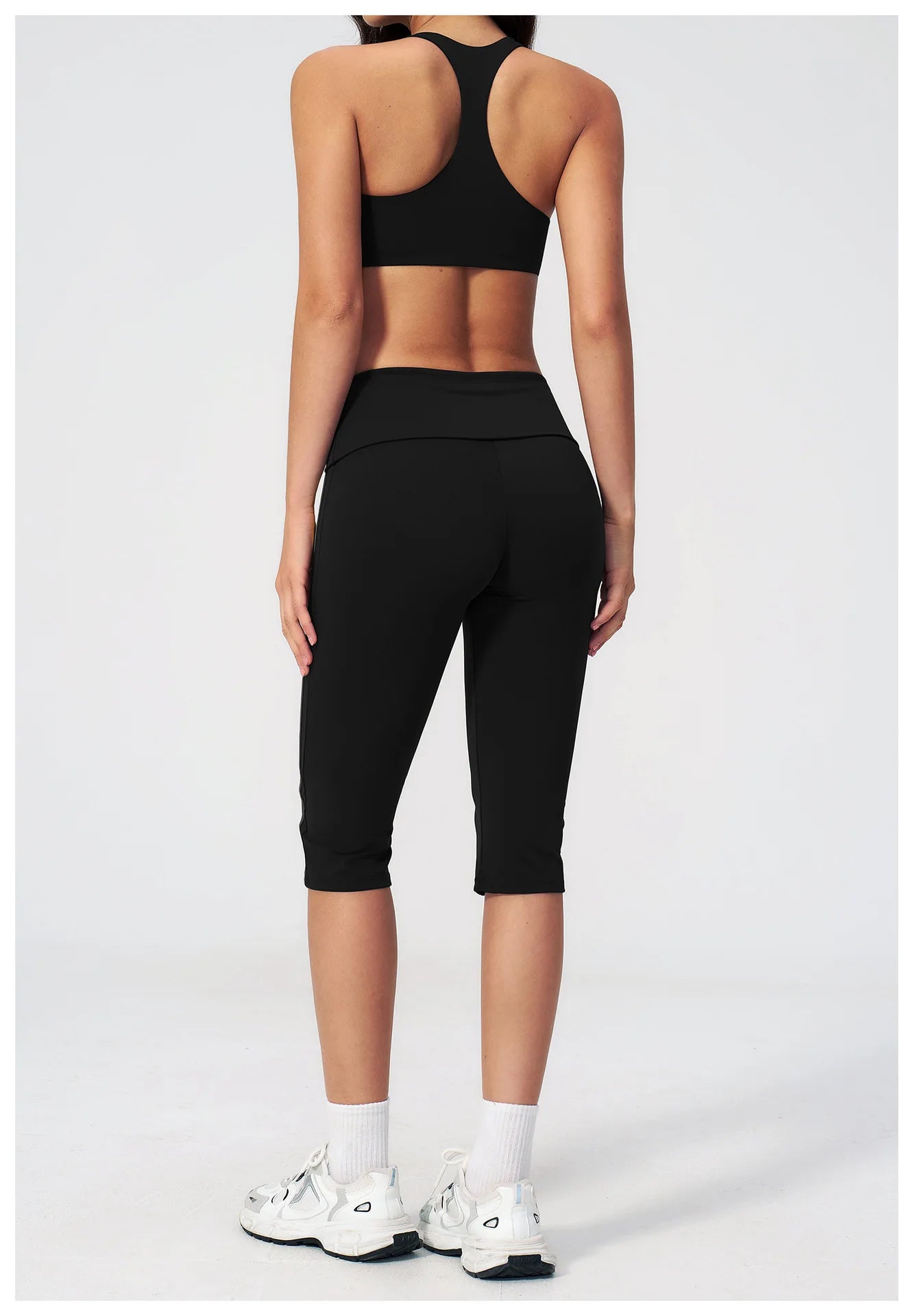 Women's Yoga Tracksuit Set — Capri Pants & Matching Top