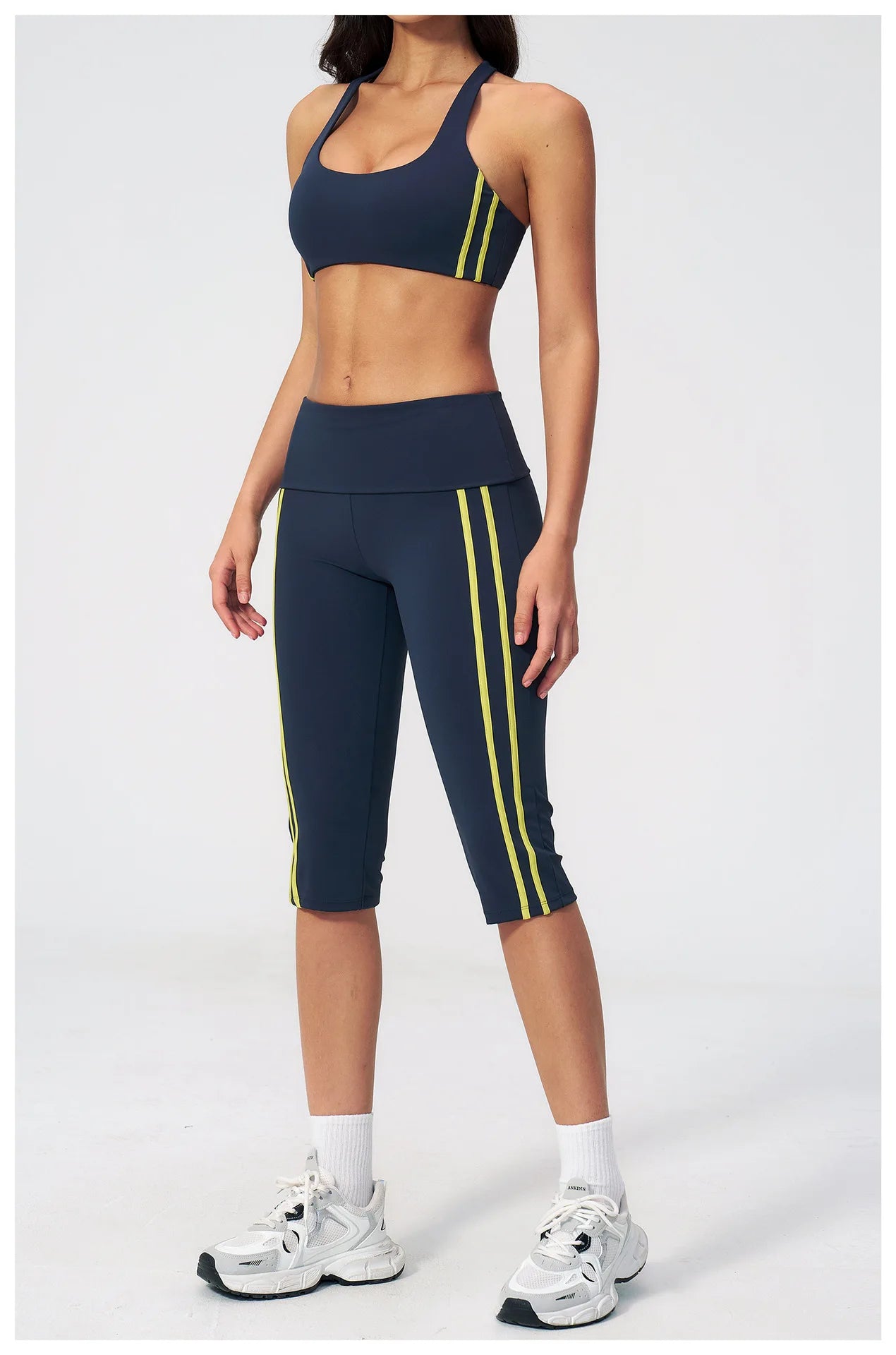 Women's Yoga Tracksuit Set — Capri Pants & Matching Top