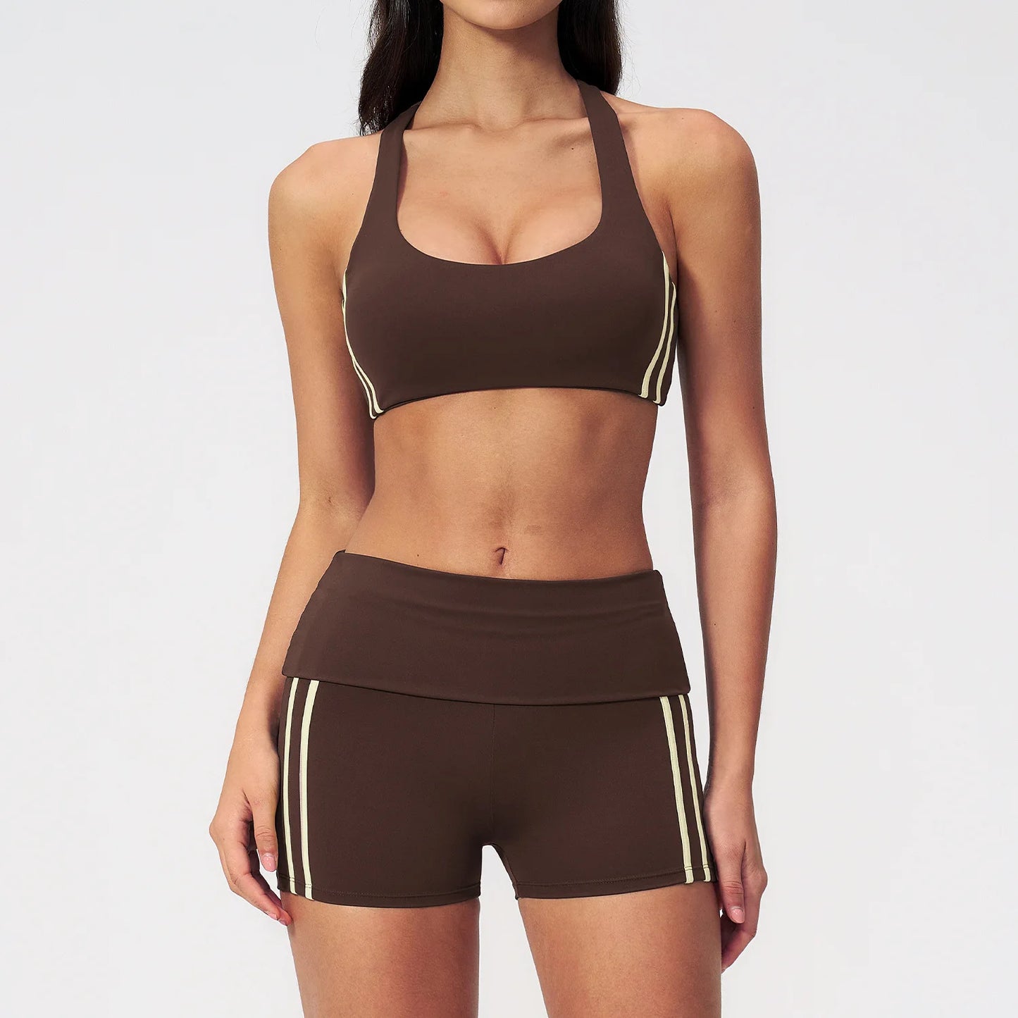 Women's Yoga Tracksuit Set — Capri Pants & Matching Top