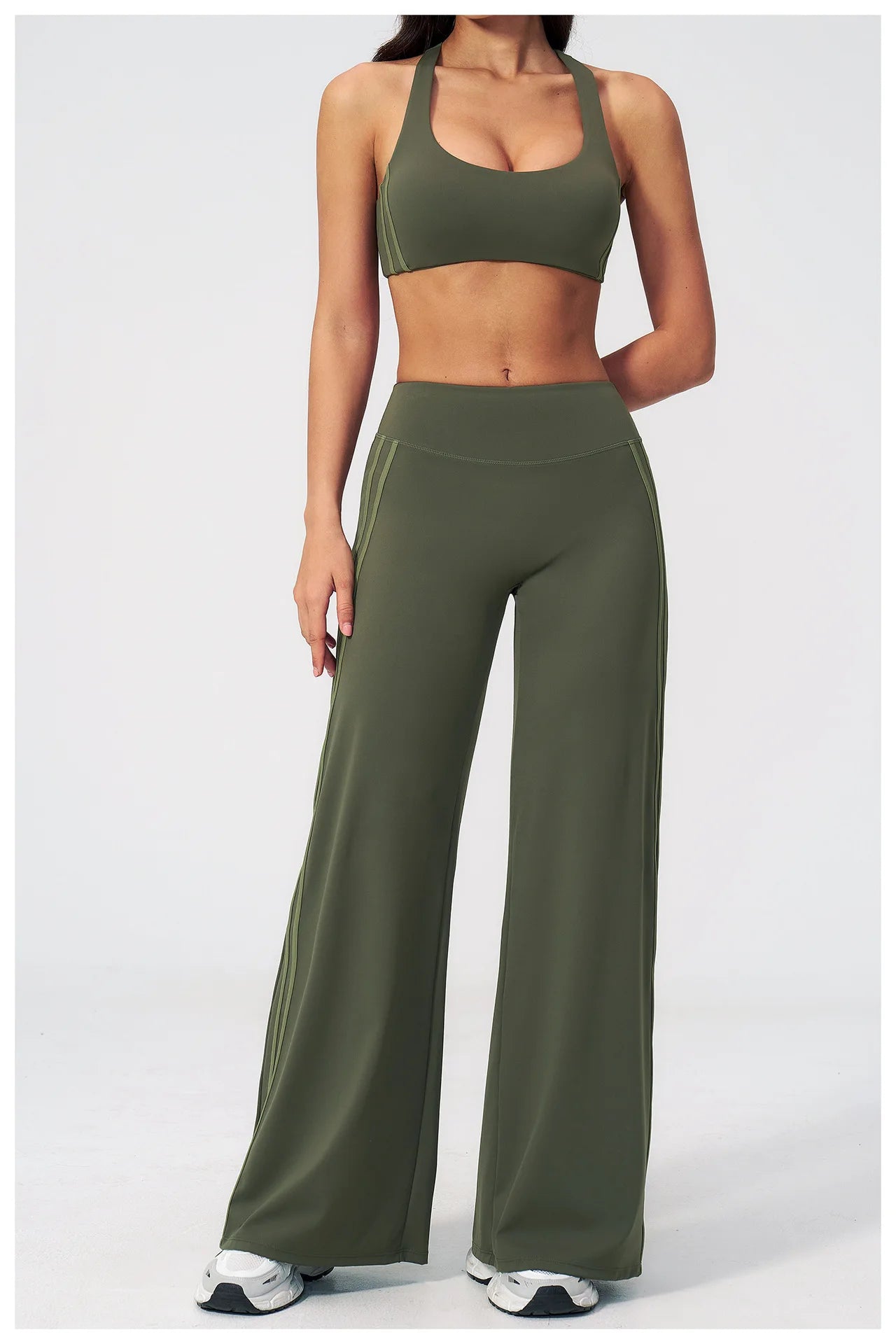 Women's Yoga Tracksuit Set — Capri Pants & Matching Top