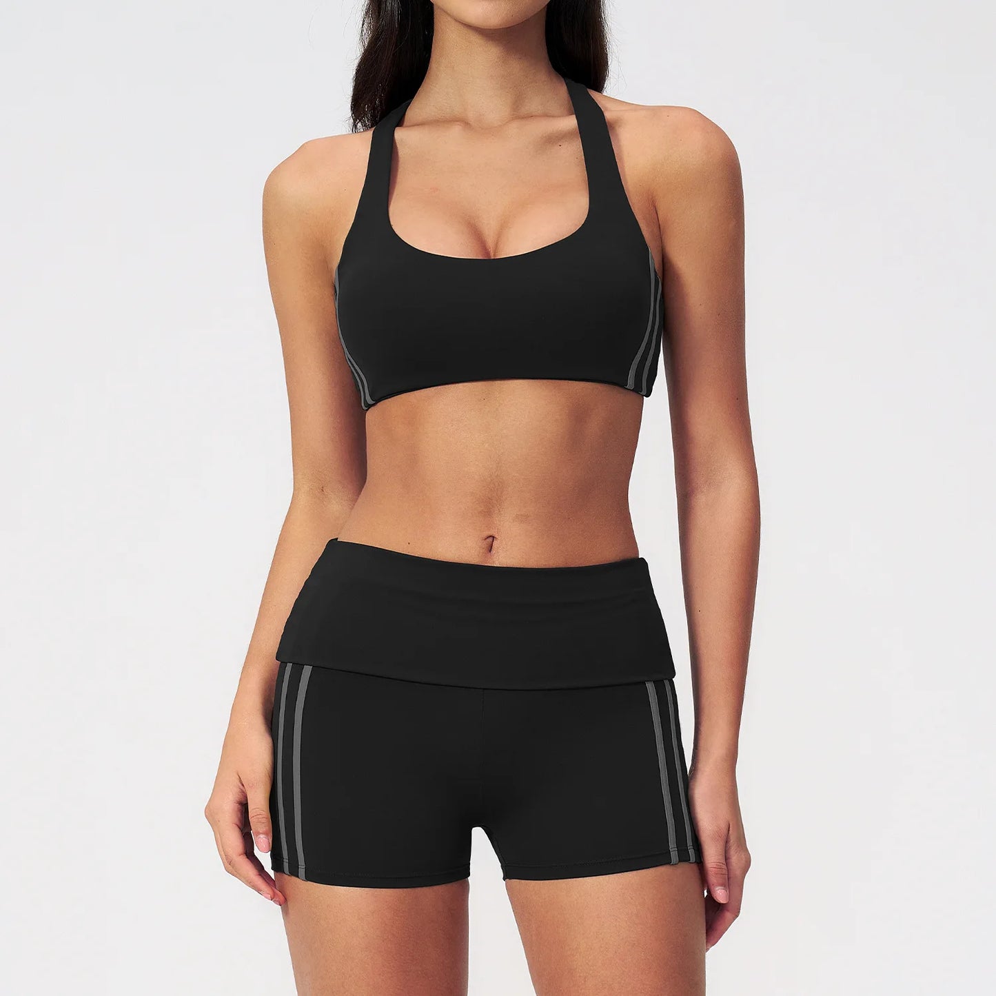 Women's Yoga Tracksuit Set — Capri Pants & Matching Top