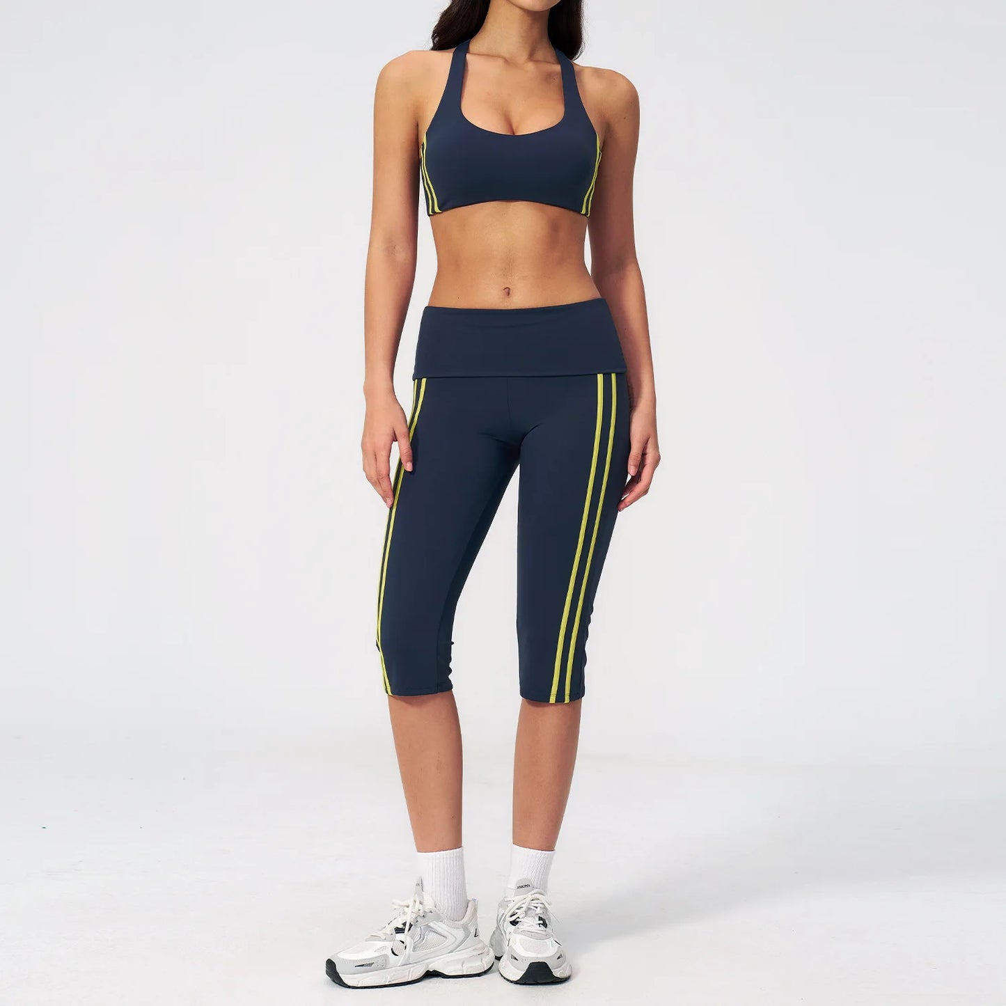 Women's Yoga Tracksuit Set — Capri Pants & Matching Top